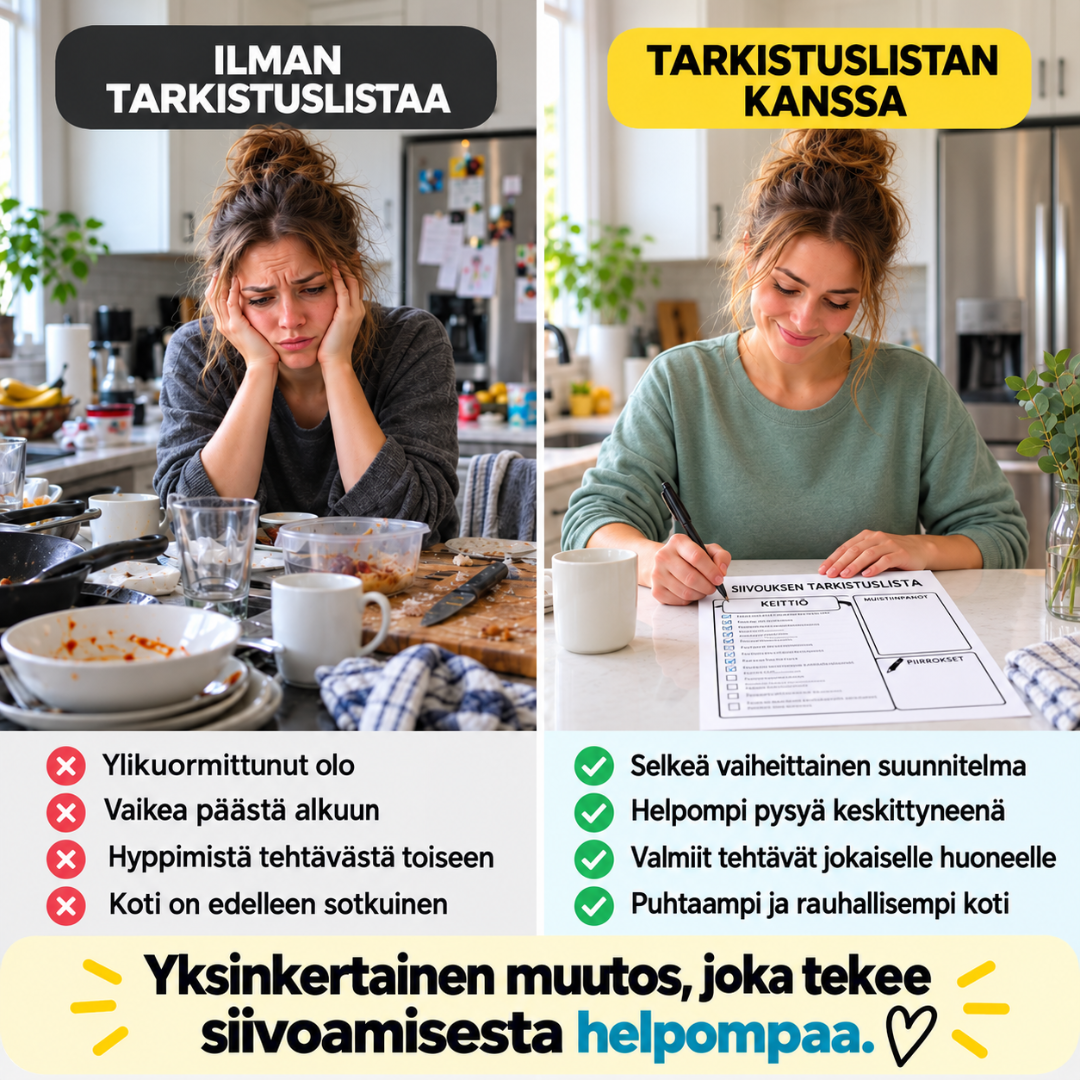 Täydellinen kodin siivousjärjestelmä