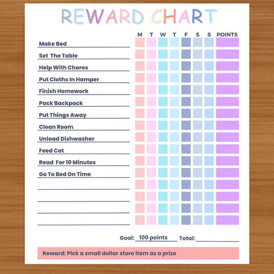 Kids Daily Routine & Reward Chart Bundle